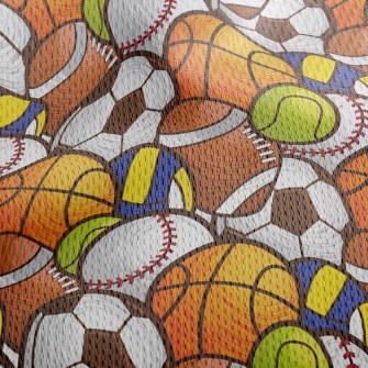 Rugby Volleyball Soccer Athletic Mesh Flat Back