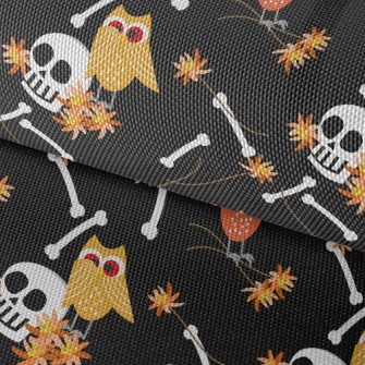 Skull And Owl Waterproof Oxford