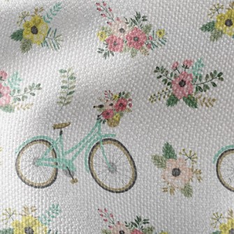Flower Decoration Bicycle Waterproof Canvas