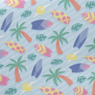 Surfboards And Palm Trees Twill