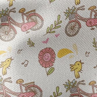 Happy Flower Bicycle Waterproof Canvas