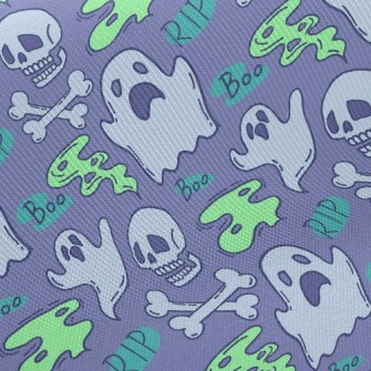 Scary Skull Ghost Twill