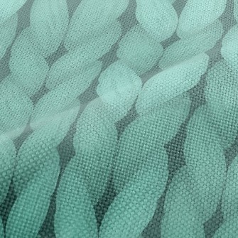 Turquoise Wool Knit Performance Linen