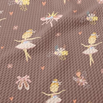 Elegant Ballet Dancer Birdseye Piqué