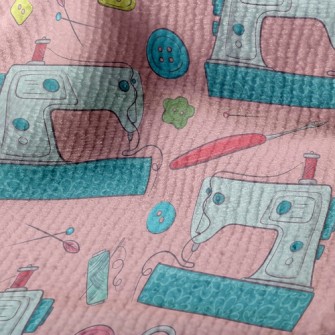 Sewing Machine And Scissors Terry