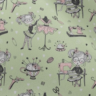 Professional Tailor Girl Chiffon