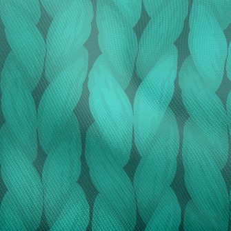 Turquoise Wool Knit Dobby