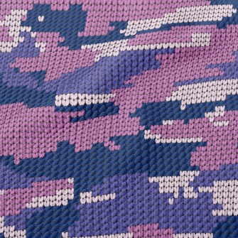 Artistic Camouflage Knit Birdseye Piqué