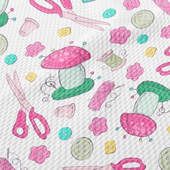 Sewing Kit Buttons Birdseye Piqué