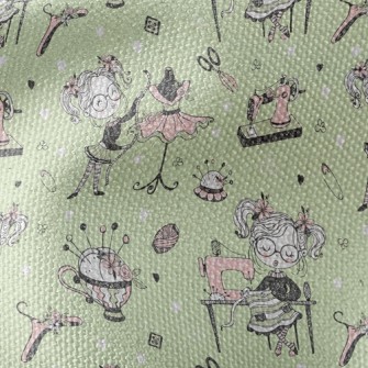 Professional Tailor Girl Waterproof Canvas