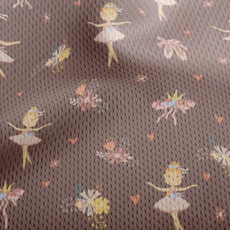 Elegant Ballet Dancer Athletic Mesh Flat Back