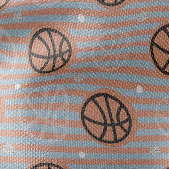 Basketball Stripes Waterproof Canvas
