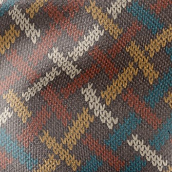 Cross Stripe Knit Waterproof Canvas