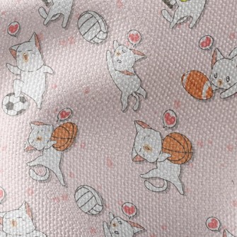 Funny Cat Sports Waterproof Canvas