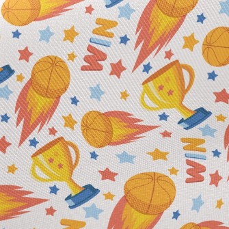Basketball Championship Trophy Twill
