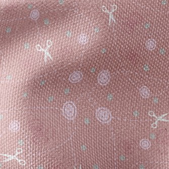 Button Yarn Scissors Waterproof Canvas