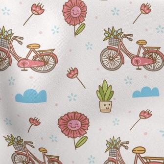 Beautiful Flower Bicycle Stretch Ponte