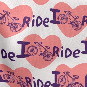 I Love Bicycles Stretch Ponte