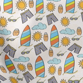 Beach Pants And Sunscreen Stretch Ponte