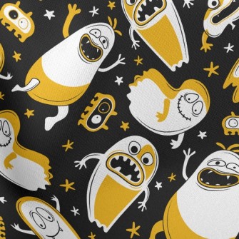 Happy Halloween Ghosts Stretch Ponte