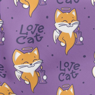 Candle Ghost Cat Stretch Ponte