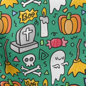 Cartoon Tombstone Candle Stretch Ponte