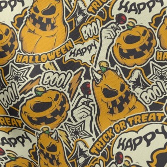 Evil Pumpkin Begging For Candy Stretch Ponte