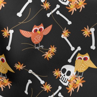 Skull And Owl Stretch Ponte