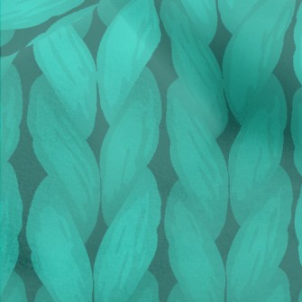 Turquoise Wool Knit Micro Fleece