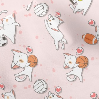 Funny Cat Sports Micro Fleece