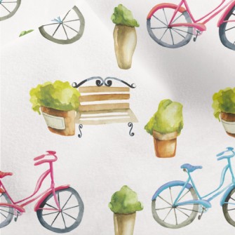 Benches And Bicycles Micro Fleece