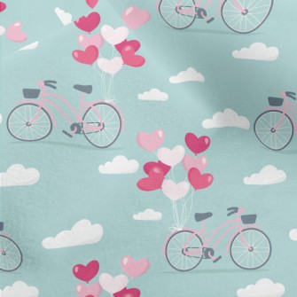 Love Balloon Bike Micro Fleece