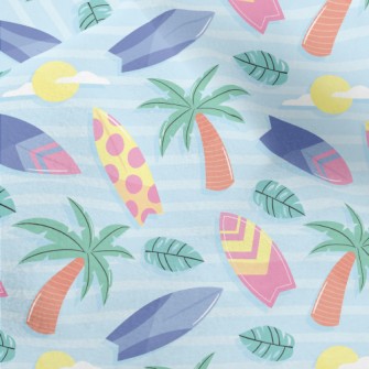 Surfboards And Palm Trees Micro Fleece