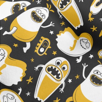 Happy Halloween Ghosts Micro Fleece