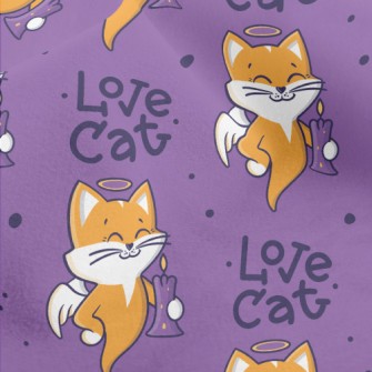 Candle Ghost Cat Micro Fleece