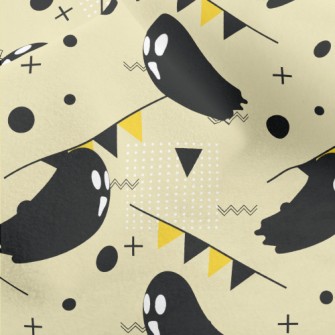 Happy Flying Ghost Micro Fleece