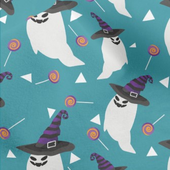 Evil Smile Emoji Ghost Micro Fleece