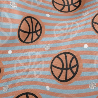 Basketball Stripes Minky