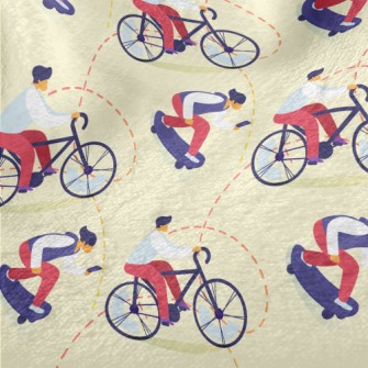 Bicycle Skateboard Boy Minky