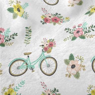 Flower Decoration Bicycle Minky