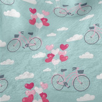 Love Balloon Bike Minky