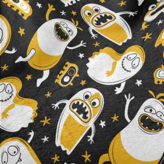 Happy Halloween Ghosts Minky