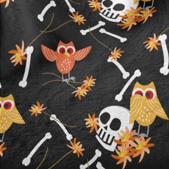 Skull And Owl Minky