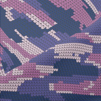 Artistic Camouflage Knit Piqué