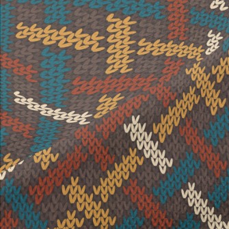 Cross Stripe Knit Piqué
