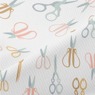 Various Shapes Of Scissors Piqué