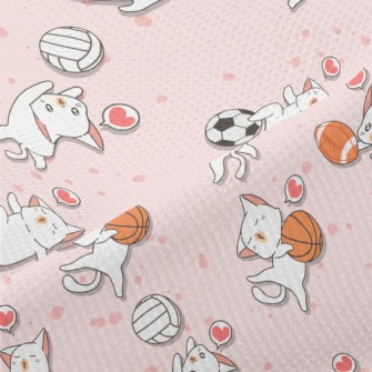 Funny Cat Sports Piqué