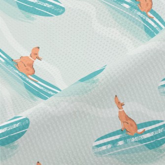 Surfer Puppy Piqué