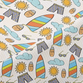 Beach Pants And Sunscreen Piqué