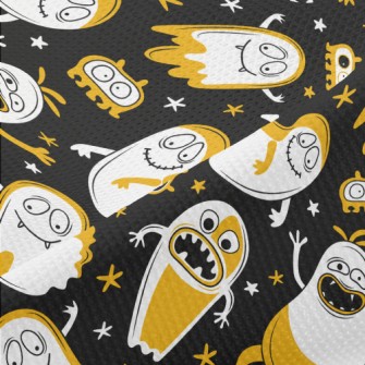 Happy Halloween Ghosts Piqué